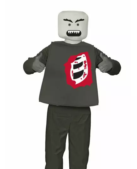 Kostým Halloween Zombie Block Figure
