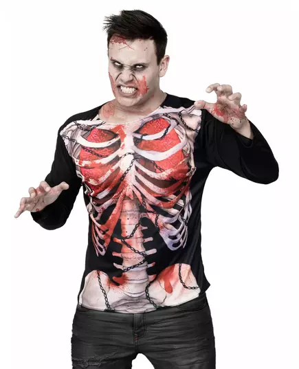 Tričko kostlivec zombie Halloween