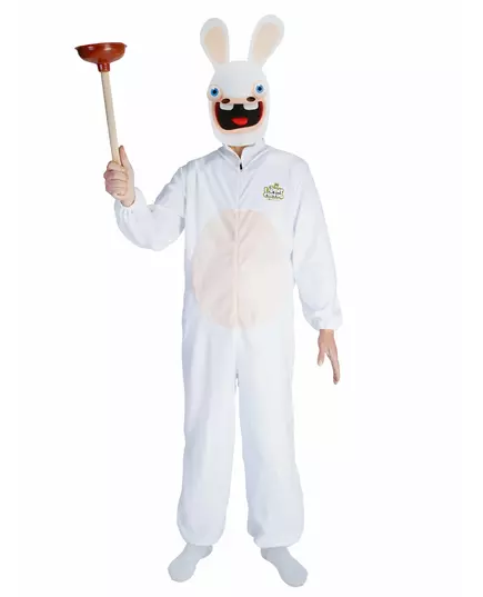 Kostým Raving Rabbids s maskou pro dospělé, Velikost: Small/Medium
