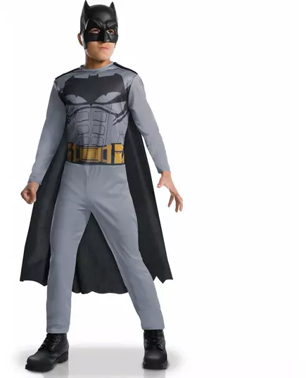 Klasický kostým Batman Justice League pro chlapce, Velikost: 7-8 let (122 to 128 cm)