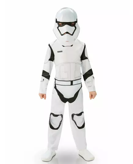 Klasický kostým StormTroopera Star Wars VII pro děti, Velikost: 7-8 let (122 to 128 cm)