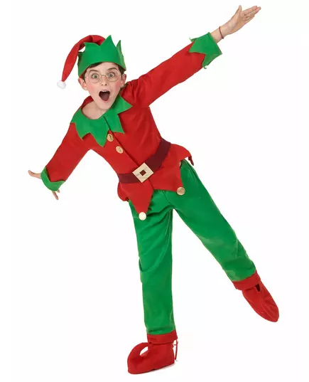 Kompletní vánoční elf kostým pro děti, Velikost: 4-6 let