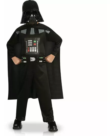 Klasický kostým Darth Vader Star Wars pro chlapce, Velikost: 7-8 let (122 to 128 cm)