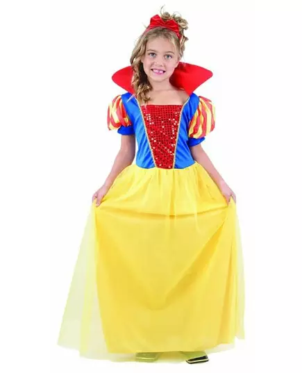 Pohádkový princeznovský kostým pro dívky, Velikost: 4-6 let(110-120 cm)