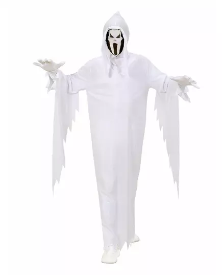 Strašidelný kostým ducha pro děti Halloween, Velikost: 5-7 let (128 cm)