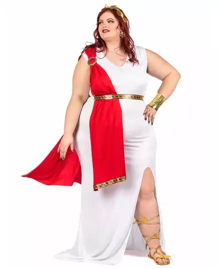 Drapovaný kostým římské bohyně pro ženy – plus size