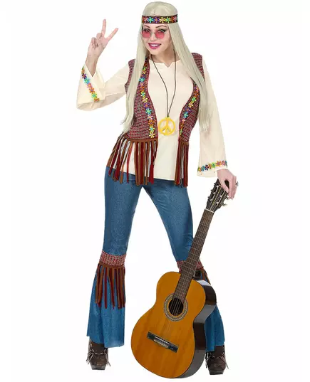 Hippie Peace kostým pro ženy, Velikost: S
