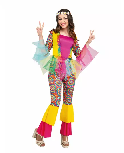 Dámský tylový hippie kostým, Velikost: Small