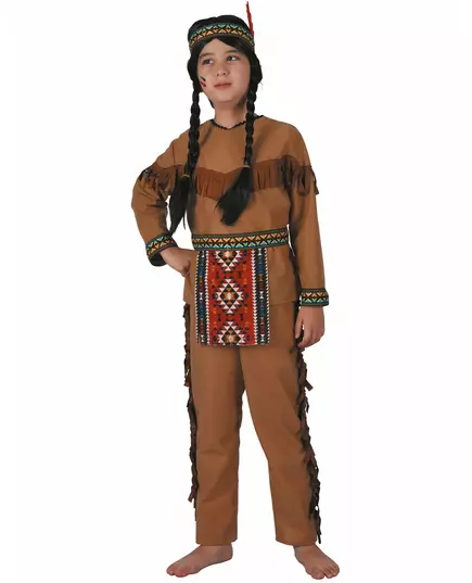 Indiánský kostým pro chlapce, Velikost: 7-9 let(120-130 cm)