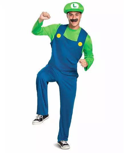 Klasický kostým Luigi pro dospělé, Velikost: X-Large