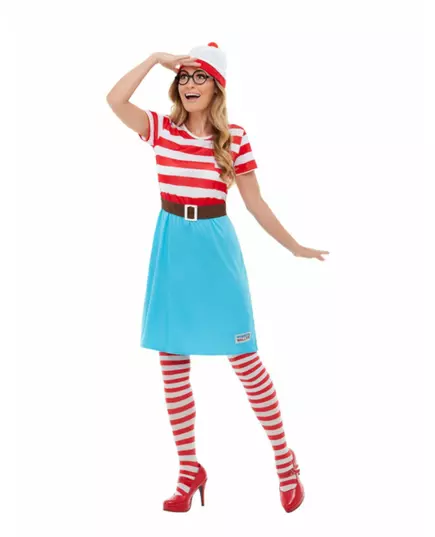 Luxusní kostým „Where’s Wally“ pro ženy, Velikost: X-Small