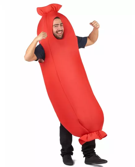 Kostým červené klobásy pro dospělé