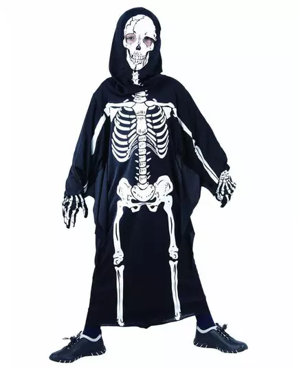 Dětský kostým kostlivce, Velikost: 4-6 let (110-120 cm)