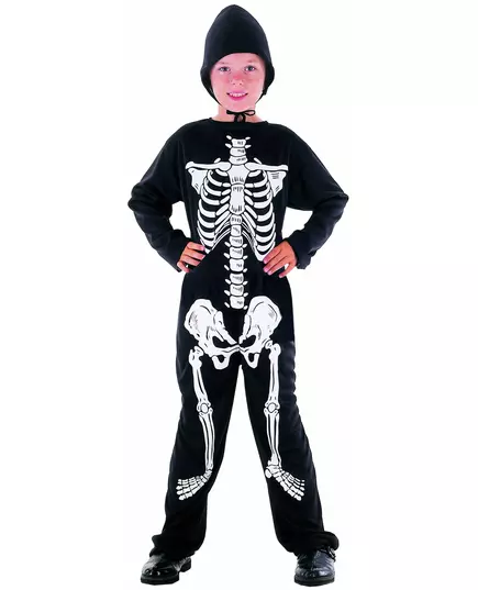 Halloweenský kostým kostlivce pro chlapce, Velikost: 4-6 let (110-120 cm)