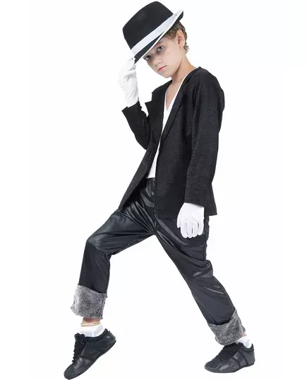 Elegantní kostým popové hvězdy pro chlapce, Velikost: 4-6 let (110-120 cm)