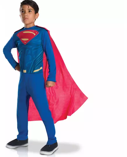 Klasický kostým Superman Justice League pro chlapce, Velikost: 7-8 let(122-128 cm)