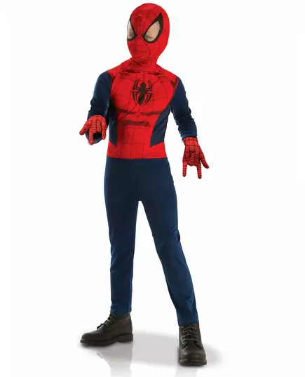 Klasická sada Spiderman s rukavicemi pro chlapce, Velikost: 3-4 let (90 to 104 cm)
