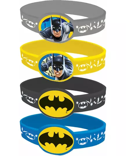4 elastické náramky Batman