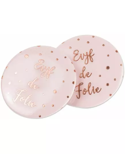 8 odznaků Crazy EVJF v rose gold 5 cm