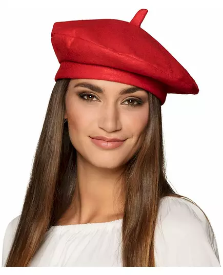 Červený baskický baret pro dospělé
