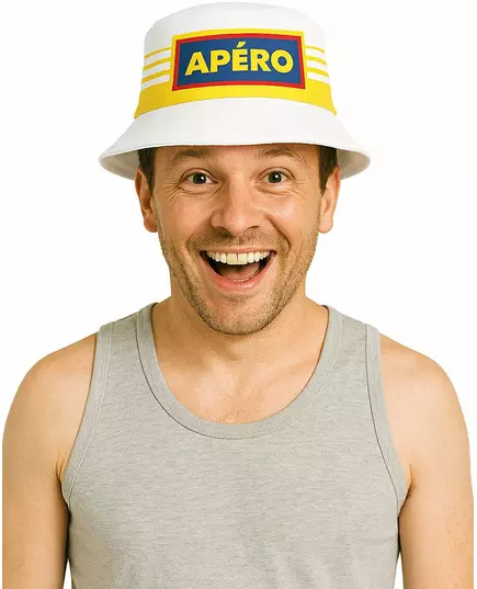 Žlutý „aperitif“ bob klobouk pro dospělé