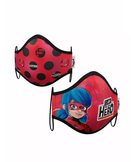 Krabička 2 opakovaně použitelných dětských ochranných masek Ladybug