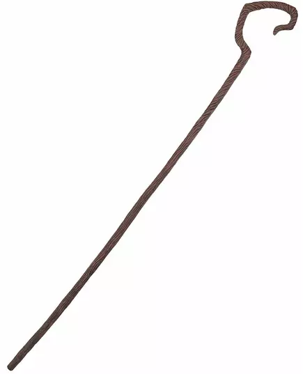 Luxusní hnědá pastýřská hůl 167 cm