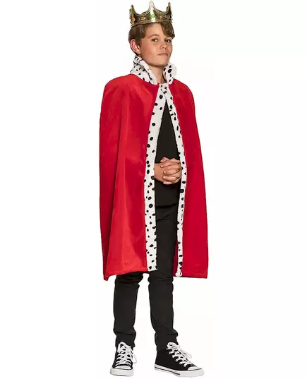 Červený královský plášť 80 cm pro děti