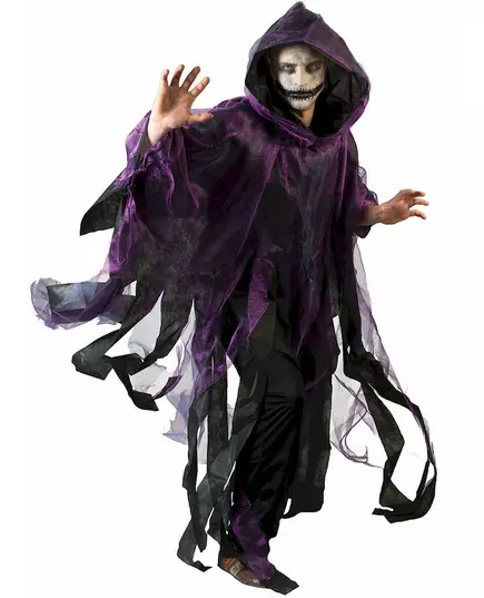 Fialovo-černý plášť Halloween pro dospělé