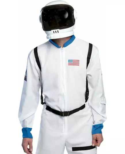 Bílá astronautská helma pro dospělé