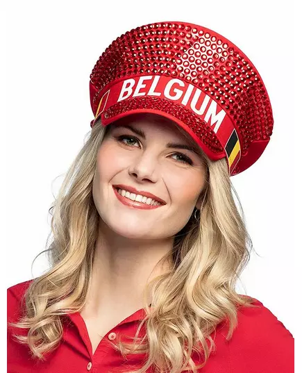 Belgie – čepice s kamínky pro dospělé