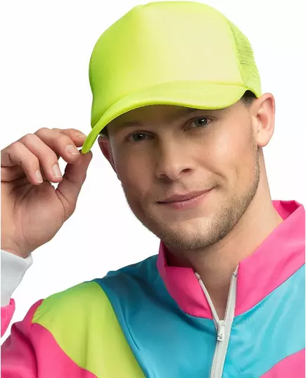 Fluorescenčně žlutá kšiltovka pro dospělé