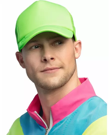 Fluorescenčně zelená kšiltovka pro dospělé
