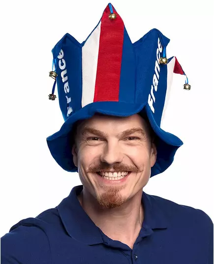 Klobouk fanouška Francie se zvonkem pro dospělé
