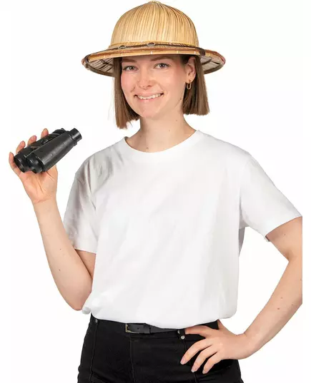 Béžový klobouk dobrodruha pro dospělé