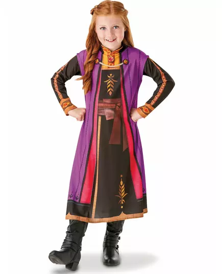 Kostým Anna Frozen 2 pro dívky, Velikost: 3-4 let(90-104 cm)