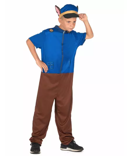 Dětský kostým policejního psa modrý, Velikost: 10-12 let (130-140 cm)