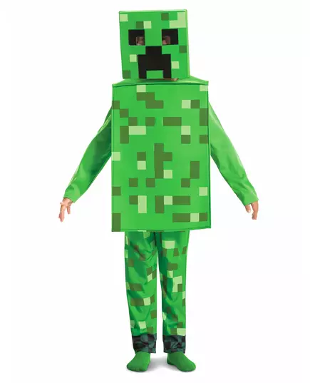 Klasický dětský kostým Minecraft Creeper, Velikost: 7-8 let (124 - 136 cm)