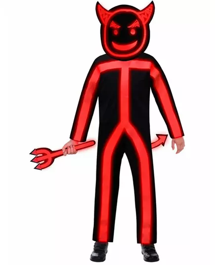Dětský fosforeskující ďábelský kostým