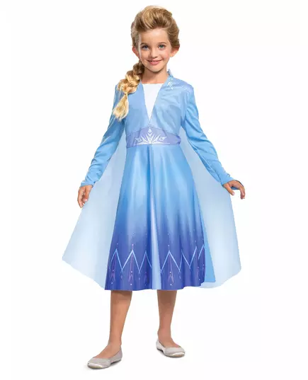Základní kostým Elsa Frozen 2 pro dívky, Velikost: 7-8 let (124 - 136 cm)