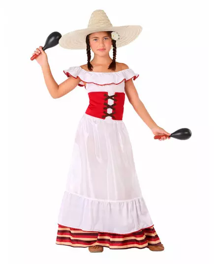 Mexický kostým pro dívky, Velikost: 3-4 let (98-115 cm)