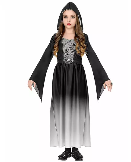 Bílý dívčí kostým vampire guru, Velikost: 5-7 let(128 cm)