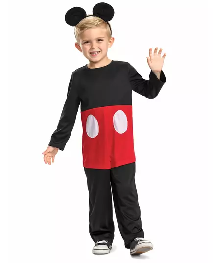 Klasický kostým Mickey Mouse pro děti, Velikost: 5-6 let (109 - 126 cm)