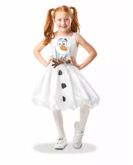 Frozen 2 – animovaný kostým Olaf pro dívky, Velikost: 3-4 let (90 to 104 cm)