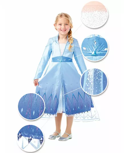 Prémiový kostým Elsa Frozen 2 pro dívky, Velikost: 3-4 let(90-104 cm)