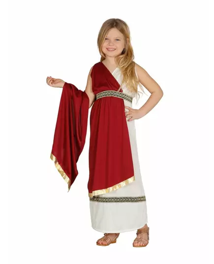 Kostým římské princezny pro dívky, Velikost: 5-6 let (110-115 cm)