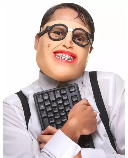 Latexová polomaska Geek pro dospělé