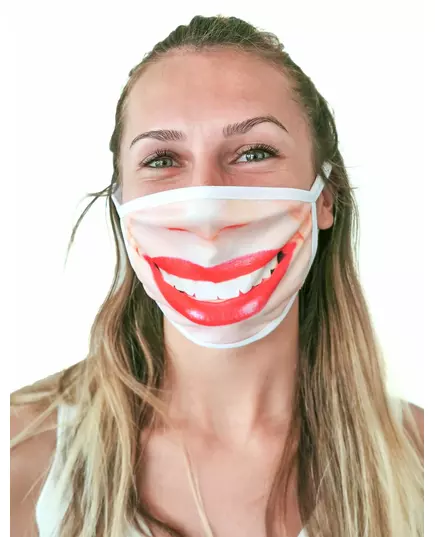 Maska s potiskem nosu „Červená rtěnka“ pro dospělé