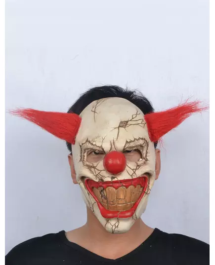 Latexová maska zlého klauna pro dospělé Halloween