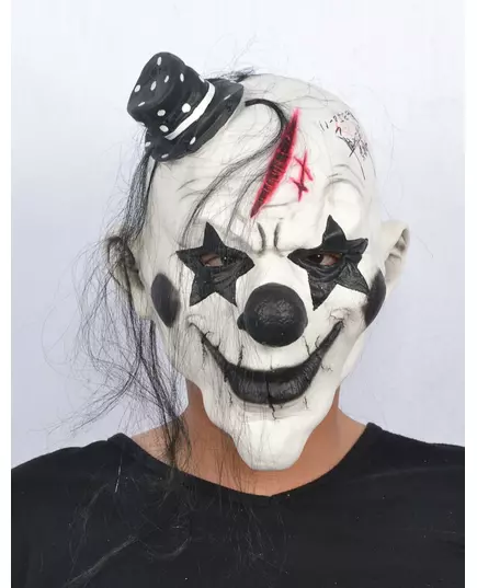 Děsivá maska rockera klauna pro dospělé